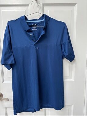 Oakley Men's Blue Performance Golf Polo